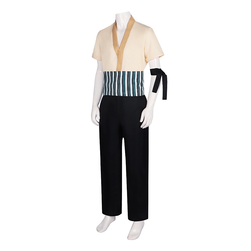 Ocean Adventurer Roronoa Zoro Straw Hat Pirate Anime Cosplay Suits Kimono Halloween Carnival Top Pants Earrings For Men's Women's Adults' 2026 - $53.99 –P3