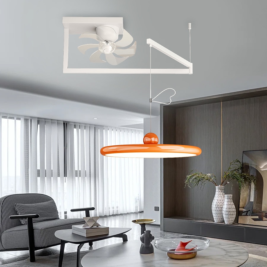lampada a sospensione a led con plafoniera lampada a sospensione industriale braccio oscillante lampada a sospensione, lampada a sospensione a cupola regolabile per sala da pranzo soggiorno 110-240v del 2025 a $538.49 –P4