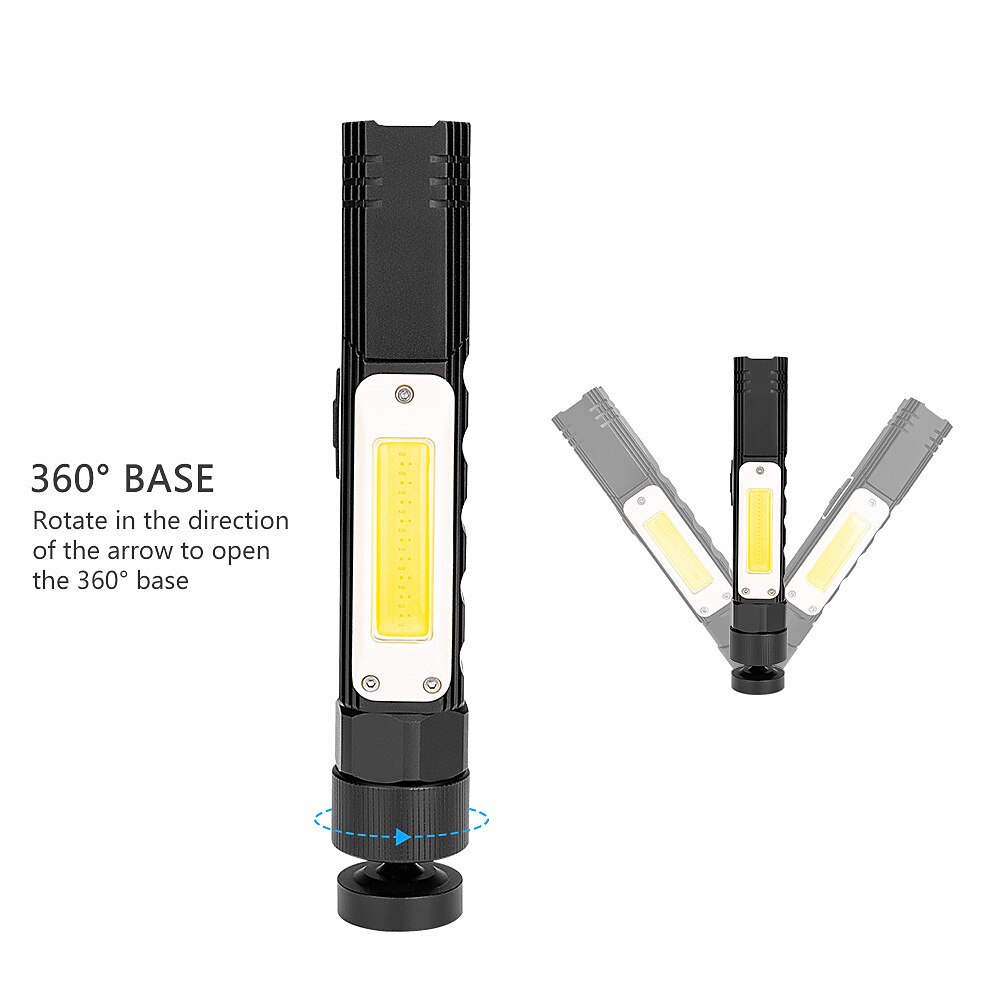 1 τεμ φακός led 1000 lumens τακτικός φακός, περιστρεφόμενος αδιάβροχος προβολέας 90 μοιρών, 5 τρόποι λειτουργίας - οι καλύτεροι υψηλοί αυλοί είναι για κάμπινγκ, εξωτερικούς χώρους, πεζοπορία 2025 - $20.99 –P2