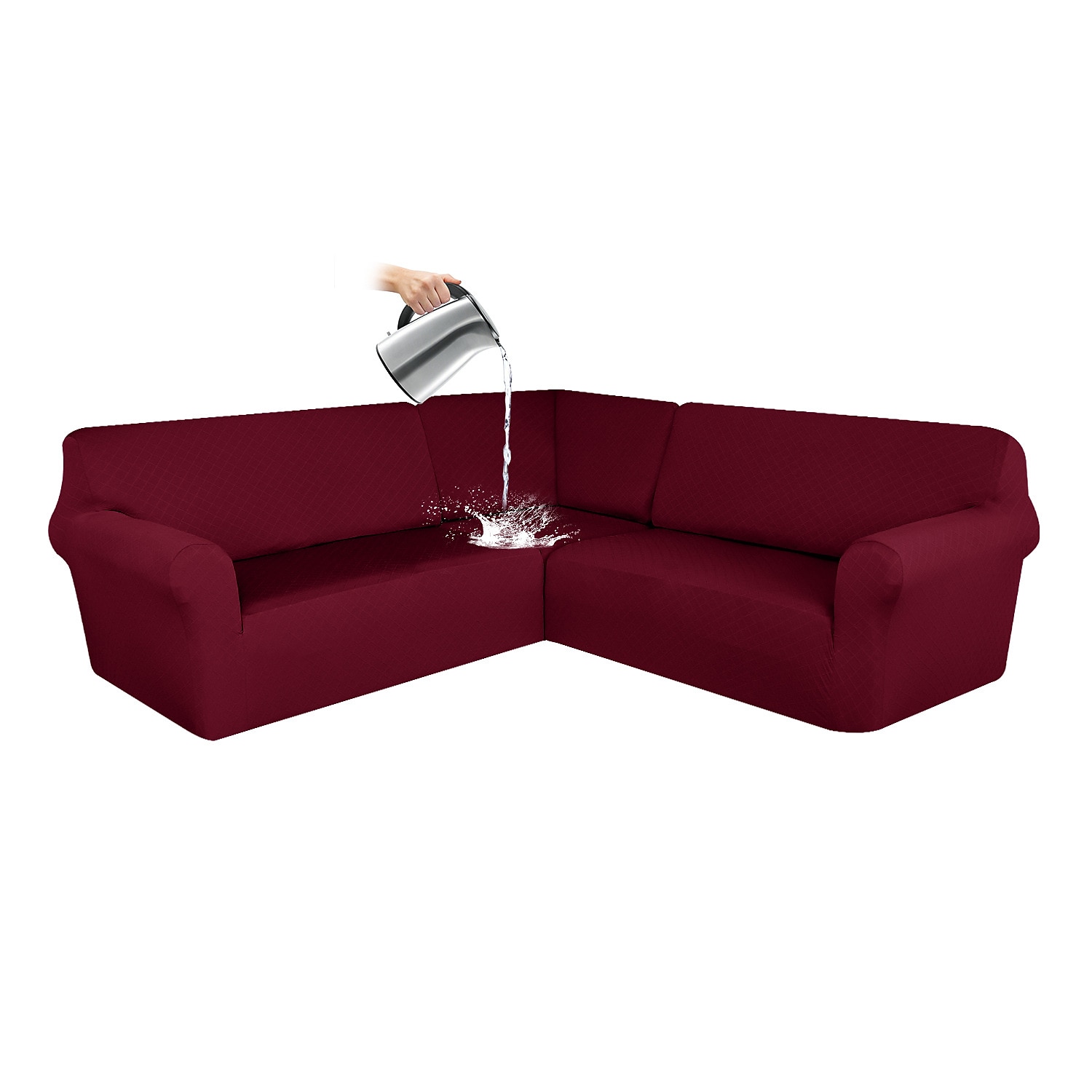 vattentät hörn vinröd sofföverdrag l-formad sofföverdrag stretch jacquard mjuk tjock u-formad överdrag set vardagsrum universal halkfri husdjurshund möbelskydd 2025 - $139.99 –P6