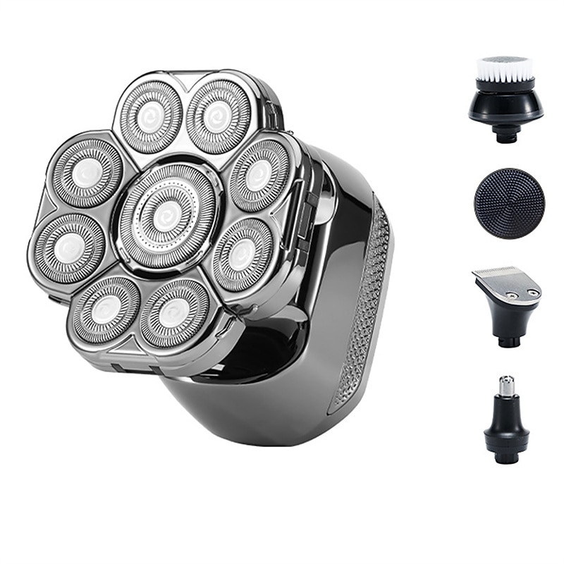 rasoio elettrico da uomo rasoio con testina staccabile rasoio impermeabile tagliacapelli ad aspirazione magnetica trimmer per naso del 2025 a $63.99 –P5