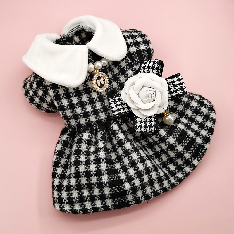 Câini Pisici Rochii Modă Drăguţ Iarnă Απαλό Lavabil Comfortabil În aer liber Petrecere Îmbrăcăminte pentru câini for Bichon Frise Pudel Pomeran un Animalut Fluture 2025 - $30.99 –P9