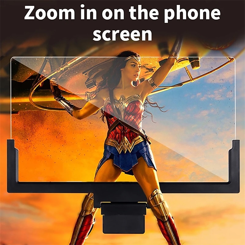 Новинка 2023, 14-дюймовый/7,5-дюймовый экран мобильного телефона, лупа с плоским экраном, 3d HD, радиационная защита, увеличительное стекло, держатель для мобильного телефона 2026 - $18.99 –P10