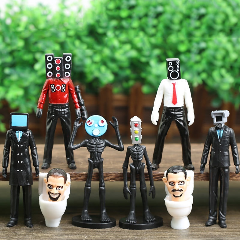 blind box popolare skibidi toilet man monitor hand game camera bambola building block decorazione giocattolo toilette del 2025 a $27.99 –P6