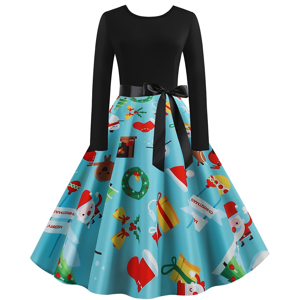 Weihnachtsmann Weihnachtskleid Ausgefallenes Weihnachtskleid Damen Weihnachten 1950er Erwachsene Weihnachten Neujahr Heiligabend Weihnachten Party Silvester Kleid 2025 - $27.99 –P3