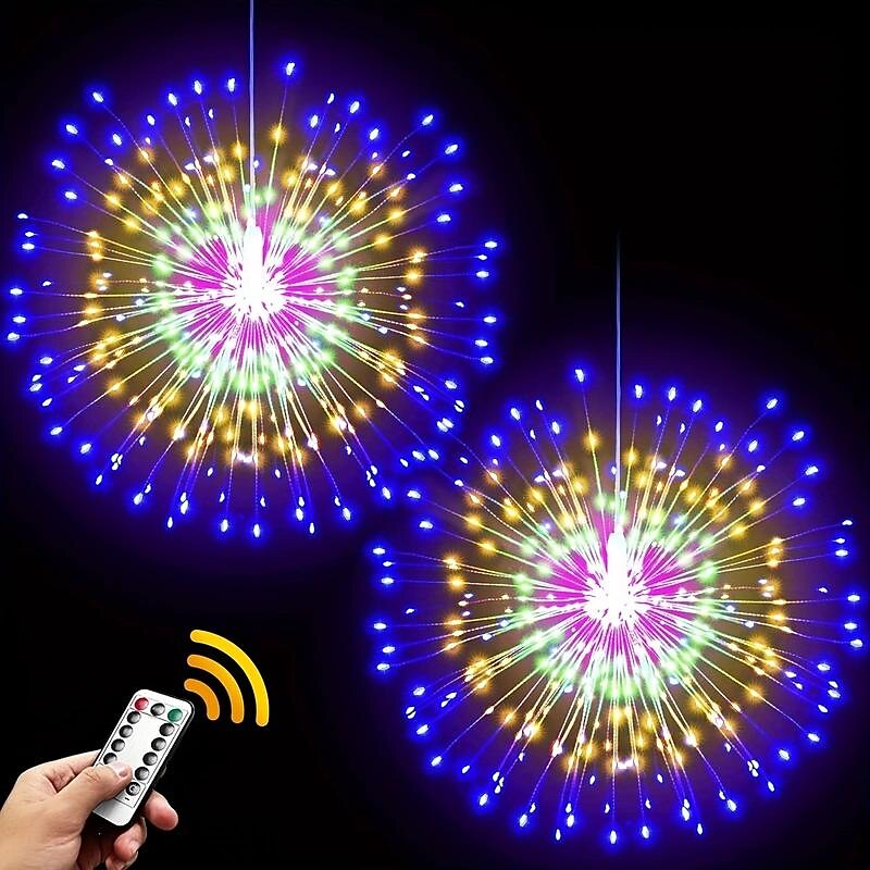 0,3 m Φώτα σε Κορδόνι 200 LEDs EL Θερμό Λευκό Ψυχρό Λευκό Μπλε Φώτα πυροτεχνημάτων / Starburst Γιορτή Γάμος Χριστουγεννιάτικη διακόσμηση 5 V 2025 - $28.99 –P7