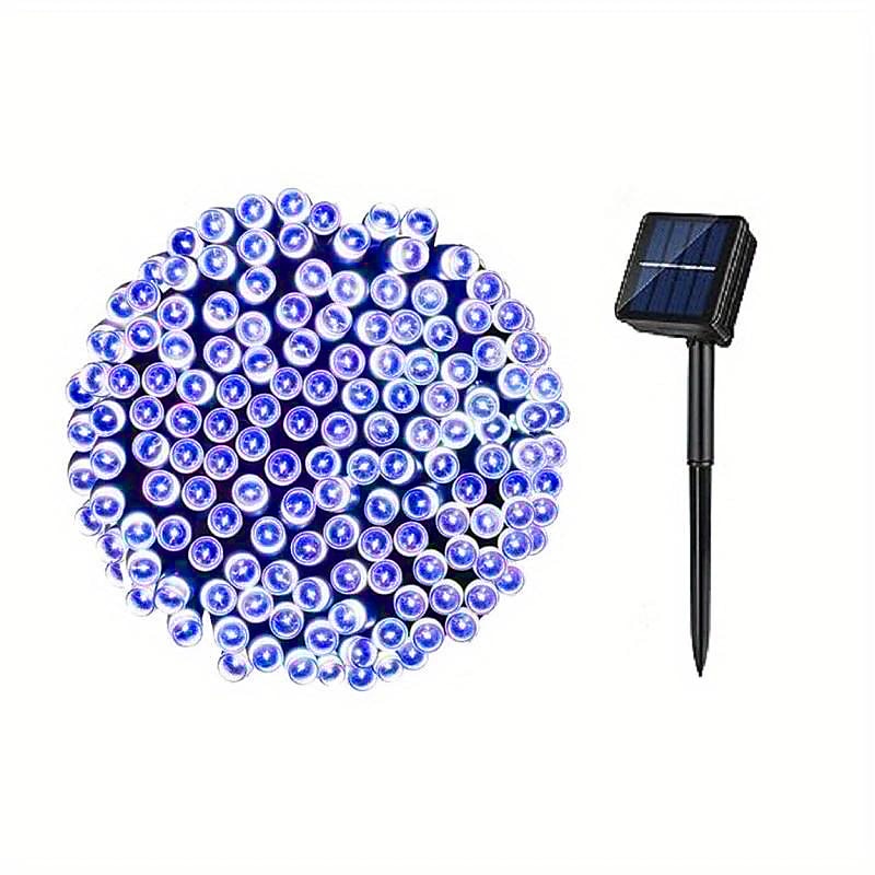 Elegant Wedding Reception Party 1000/500/300/200/100/50/30LED Solar String Light, 8 Modes, Solar Christmas Lights Waterproof for Gardens, Wedding, Party, Homes, Christmas Tree, Curtains, Outdoor 2025 - $27.99 –P12