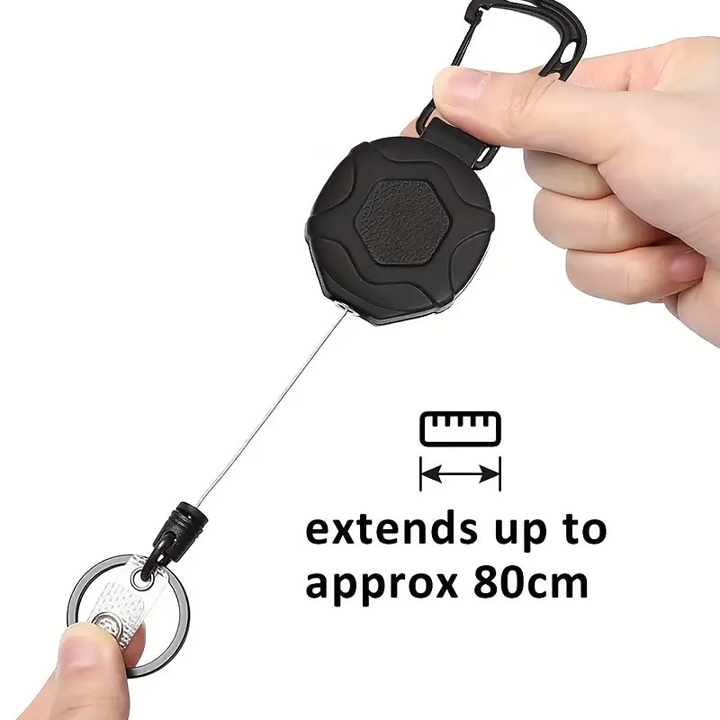 Heavy Duty Retractable Badge Reel Keychain With 1pc BadgeHolder Tactical ID Badge Reel With 31.5 Inch Steel Retractable CordBearing Weight 9.0 Oz 2026 - $13.99 –P4