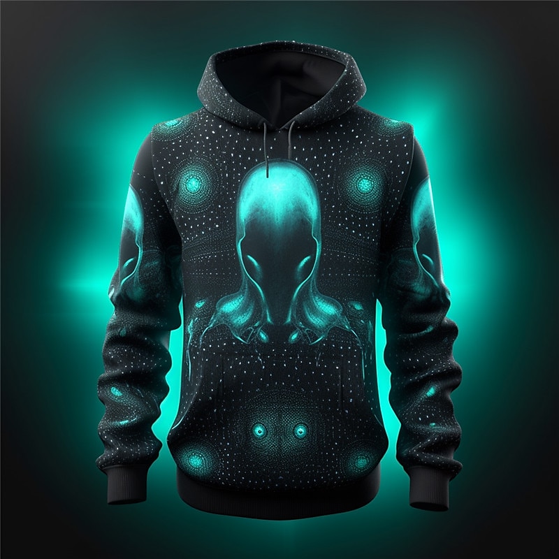 Per uomo Grafico Alieno Tecnologia Felpa con Cappuccio Felpe con cappuccio Felpa Moda Quotidiano Essenziale Casual Manica Lunga Con Cappuccio Vacanza Sport all'Aperto Ferie Abbigliamento casual alla del 2026 a $32.99 –P3