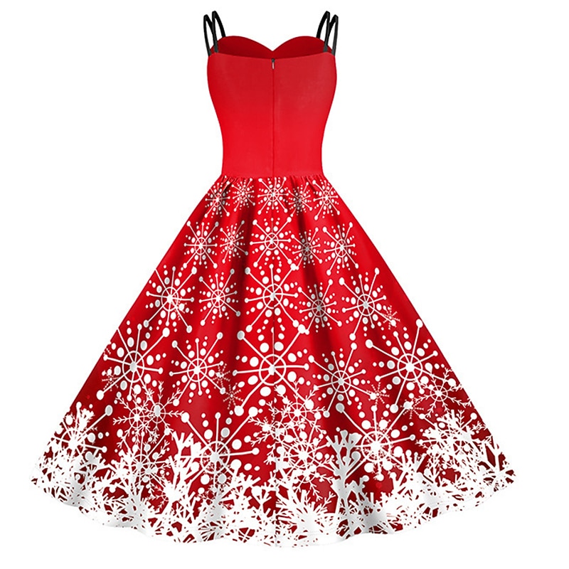 julenissen Mrs.Claus Fancy julekjole Dame Jul Maskerade julaften 1950-tallet Voksne Fest Jul Kjole 2025 - $29.99 –P3
