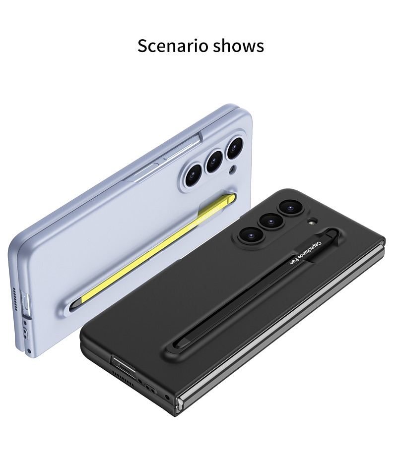Phone Case For Samsung Galaxy Z Fold 5 Flip Cover Pencil Holder Full Body Protective with S Pen PC 2025 - $37.99 –P9
