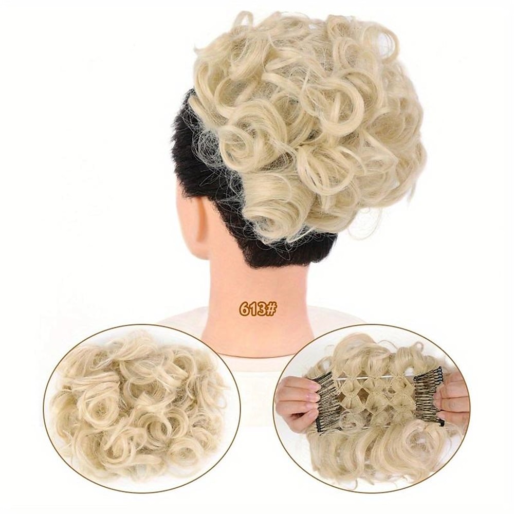 Chignon Chignon A cordoncino Capelli sintetici Pezzo di capelli Estensione capelli Liscio Feste Giornaliero Serata e festa A1 A2 A3 del 2025 a $11.99 –P17