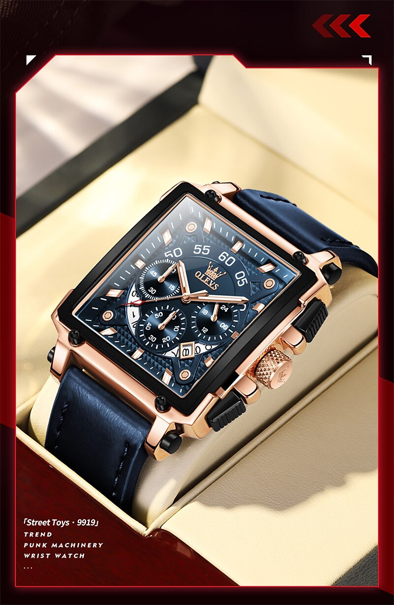 New Olevs Brand Men'S Watches Decorative Calendar Luminous Chronograph Large Dial Quartz Watch Students Casual Men'S Waterproof Wristwatch 2025 - $43.99 –P7