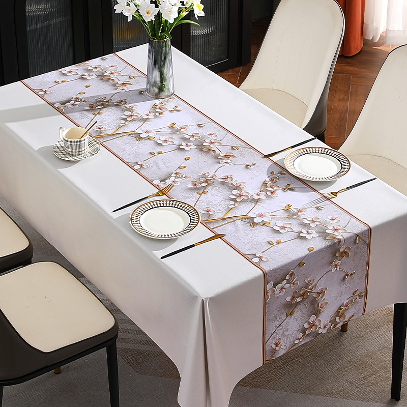 Waterproof Tablecloth PVC Oilproof Rectangle Table Cloth Table Cover for Party, Family Dining, Restrant 2025 - $11.49 –P29