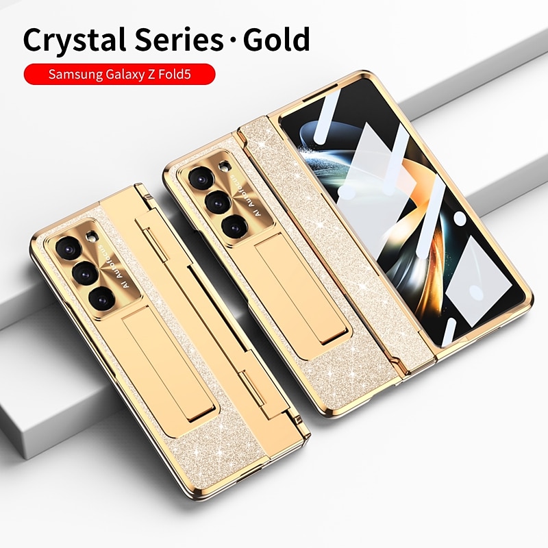 Чехол для телефона для Samsung Galaxy Z Fold 6 Z Fold 5 Z Fold 4 Z Fold 3 с поддержкой MagSafe с подставкой с защитой экрана поддержка беспроводной зарядки PC PU кожа 2025 - $32.99 –P13