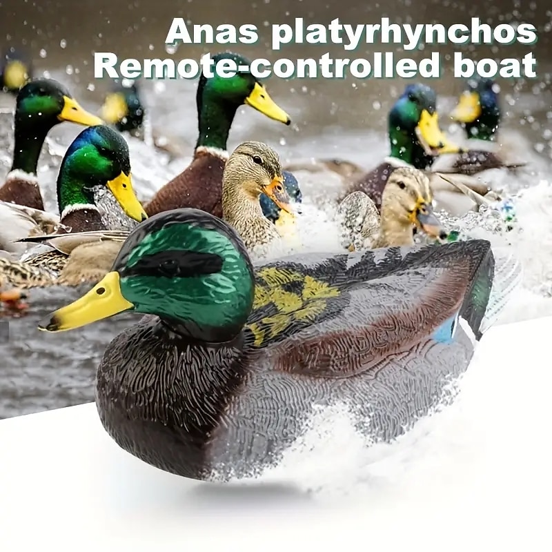Реалистичная модель зеленой утки, игрушечная лодка, двойная версия, герметичная водонепроницаемая лодка с дистанционным управлением для детей, имитация пруда на открытом воздухе, лодка с 2025 - $89.99 –P10