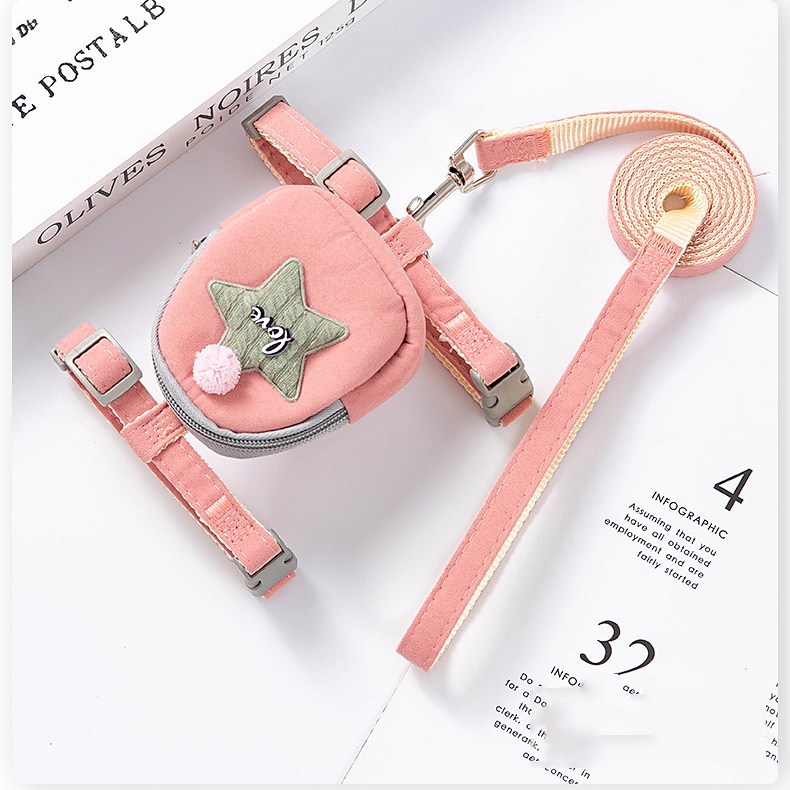 Chien Chat Harnais Laisses Ajustable Portable Durable Extérieur Marche de 2025 ? $15.49 –P6