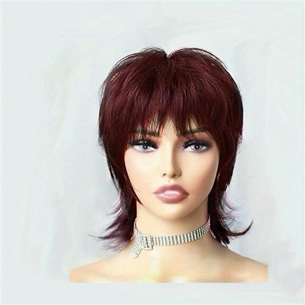 korte blonde pruik shaggy gelaagde jaren 80 mul pruik pixie-cut pruik met pony krullend synthetisch natuurlijk nep haar vervangende pruiken voor vrouwen dagelijks feest cosplay kostuum gebruik 2026 - $17.49 –P11