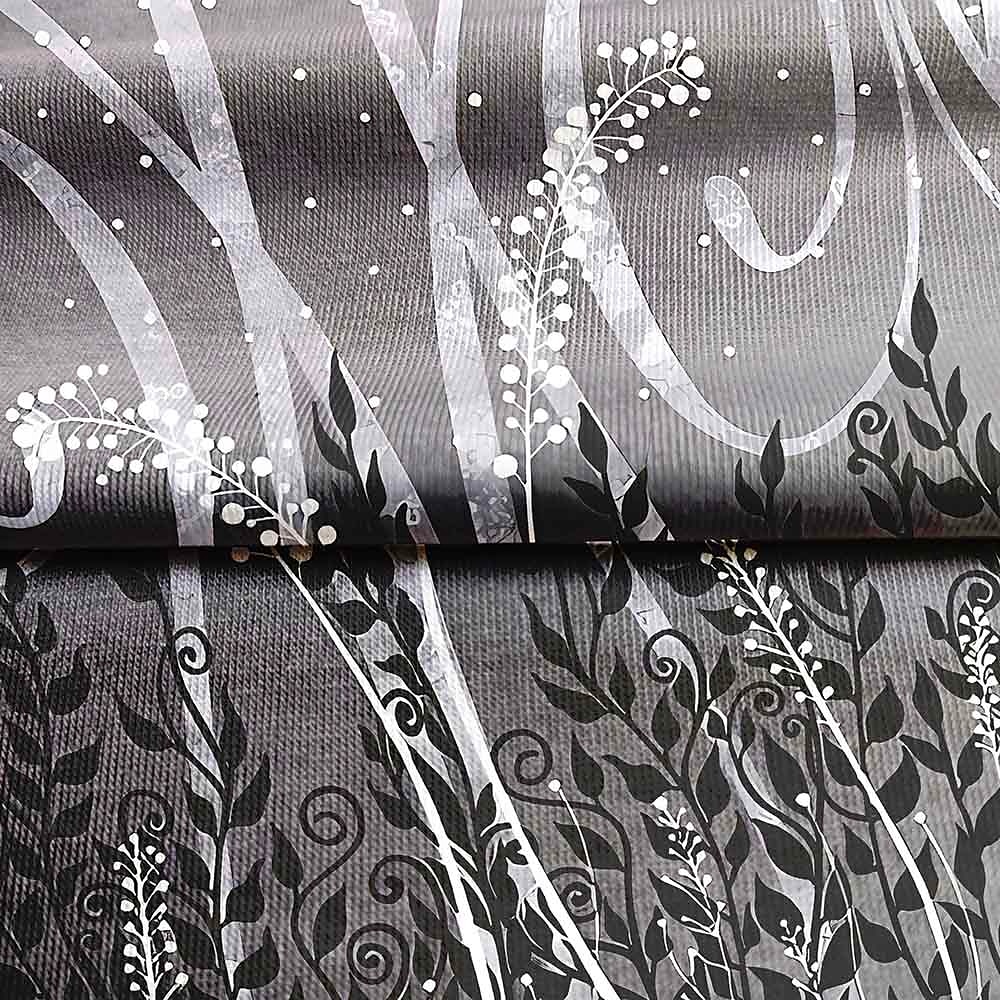 Blouse femme chiffon basique quotidienne à feuilles imprimé manches longues hauts longs col rond décontracté vacances bleu vert gris automne hiver de 2025 ? $24.99 –P1