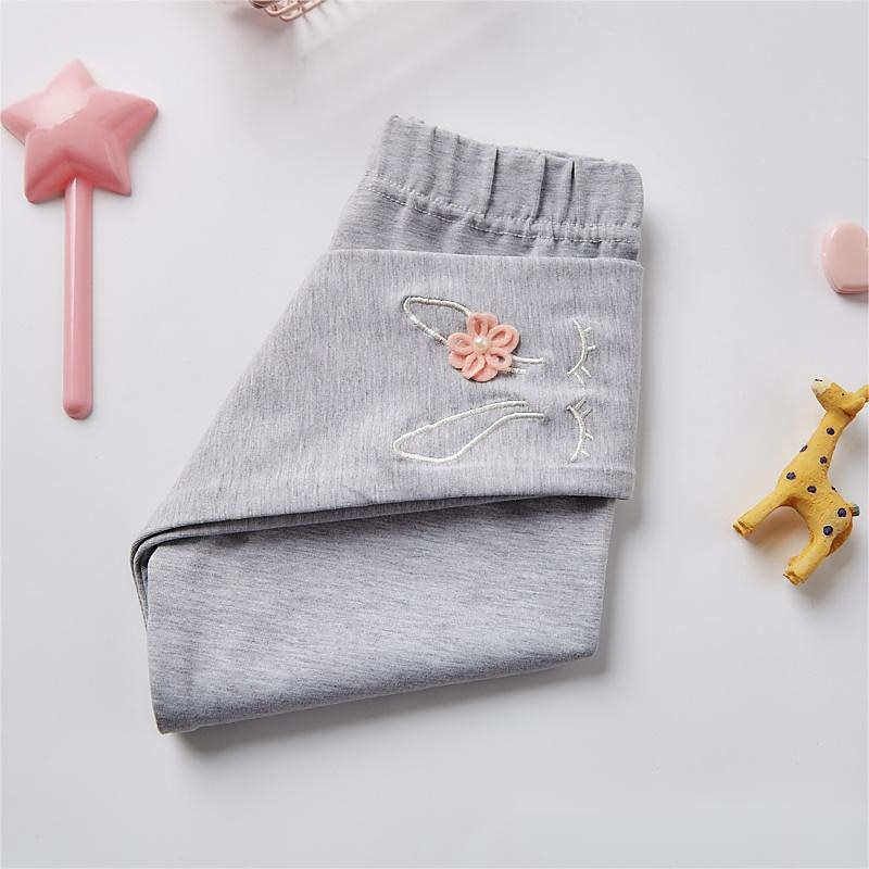 Leggings Enfants Fille Couleur unie Actif Ruché Ecole Coton 3-7 ans Printemps Noir Blanche Rose Claire de 2025 ? $5.49 –P7