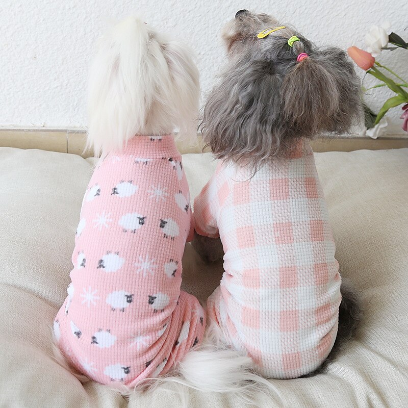 Hund Katt Pyjamas Mode söt stil Vinter Mjuk Tvättbar Bekväm Inomhus Ledigt / vardag Hundkläder for Bichon Frisé Pudel Pommeran valpen eller det lilla husdjuret Fjäril 2025 - $26.99 –P2