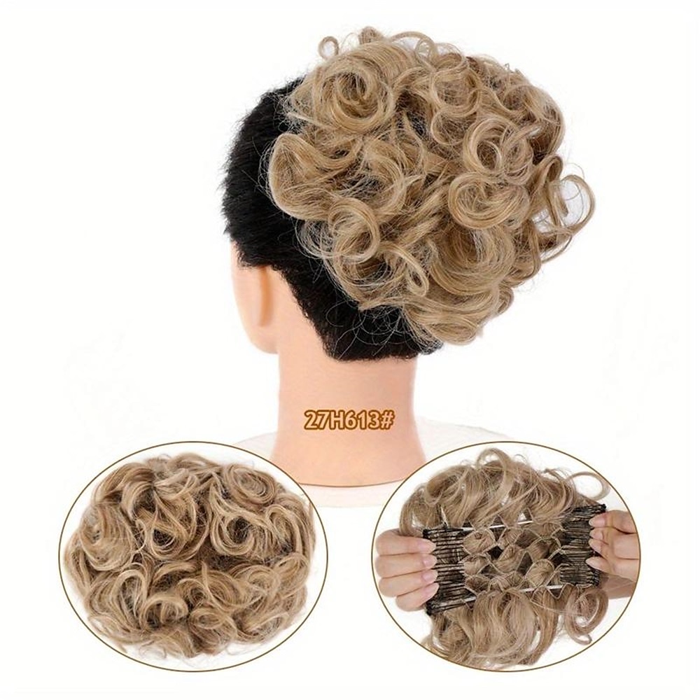 Chignon Chignon A cordoncino Capelli sintetici Pezzo di capelli Estensione capelli Liscio Feste Giornaliero Serata e festa A1 A2 A3 del 2025 a $11.99 –P14