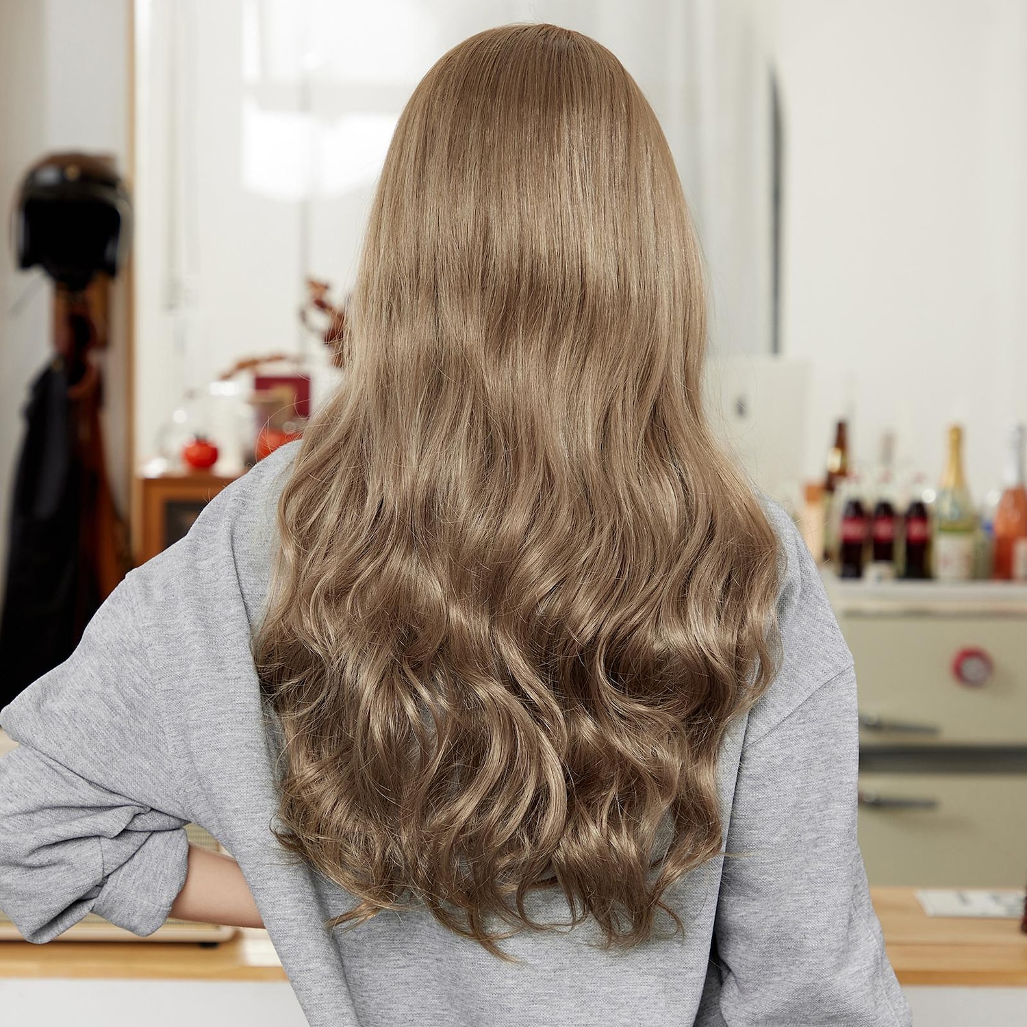 26 inch synthetische pruik damespruik blond lang golvend haar mode dagelijks feest cosplay 2025 - $26.99 –P2
