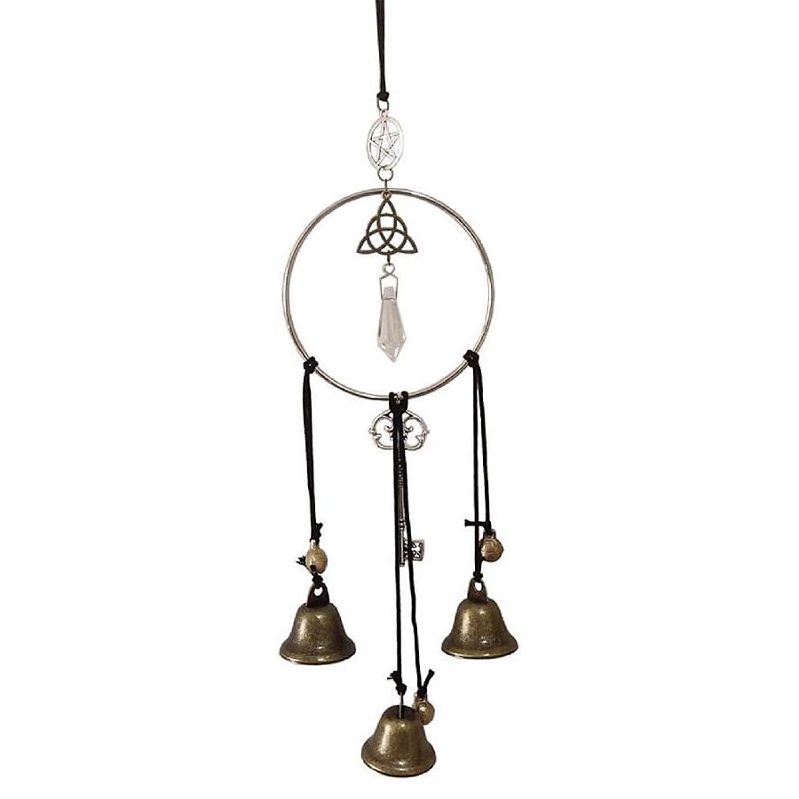 1 peça, sinos de bruxa, presentes de decoração de bruxaria, parede pagã mágica, maçaneta decorativa de porta de casa, runas de bruxas, suprimentos de altar wiccan de 2025 por $13.49 –P12