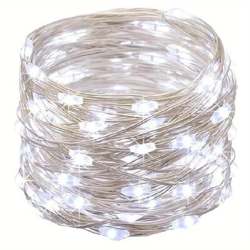 1 pack 50 LED Fairy Lights - 5 Meter, 3AA Battery Powered, Perfect for Christmas, Weddings, Parties, Family Vacations, Gatherings, and More - Always On 2025 - $11.49 –P12