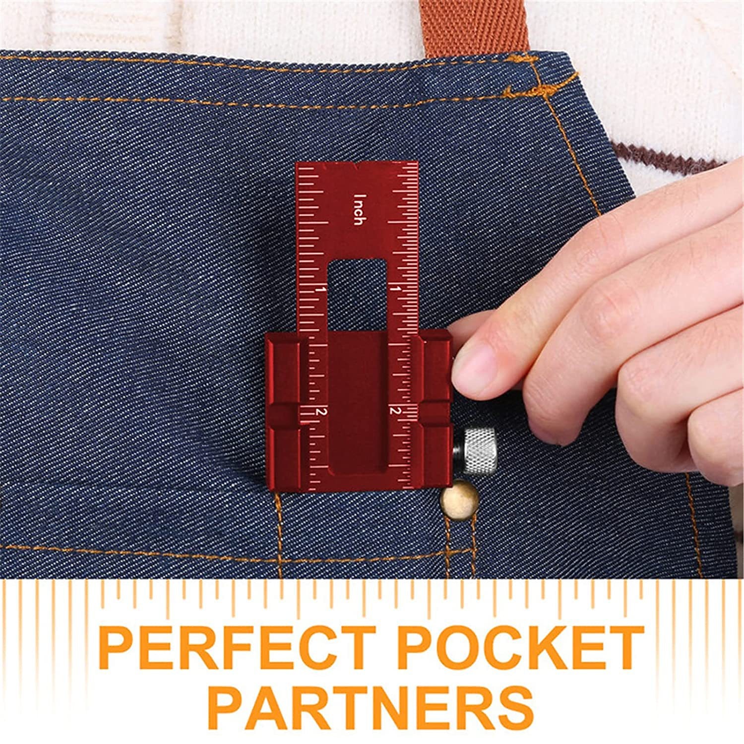 atualize sua marcenaria com esta régua de bolso de precisão: régua deslizante de alumínio com medidas métricas e em polegadas, traçado tipo T e ferramenta de layout quadrado de 2025 por $13.99 –P3