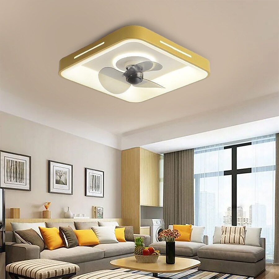 Deckenventilator mit Licht, dimmbar, 48 cm, Macaron, mehrfarbig, 360-Grad-Kopfschütteln, 6 Windgeschwindigkeiten, moderner Deckenventilator für Schlafzimmer, Wohnzimmer, ca & Fernbedienung 110-240V 2025 - $331.09 –P19