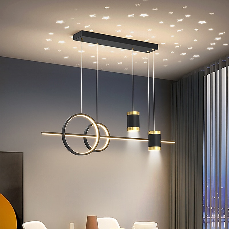 lampada a sospensione a led 100 cm dimmerabile design a grappolo forme geometriche lampada a sospensione in pvc classico elegante in lega di zinco contemporaneo moderno 110-240v del 2025 a $399.99 –P10
