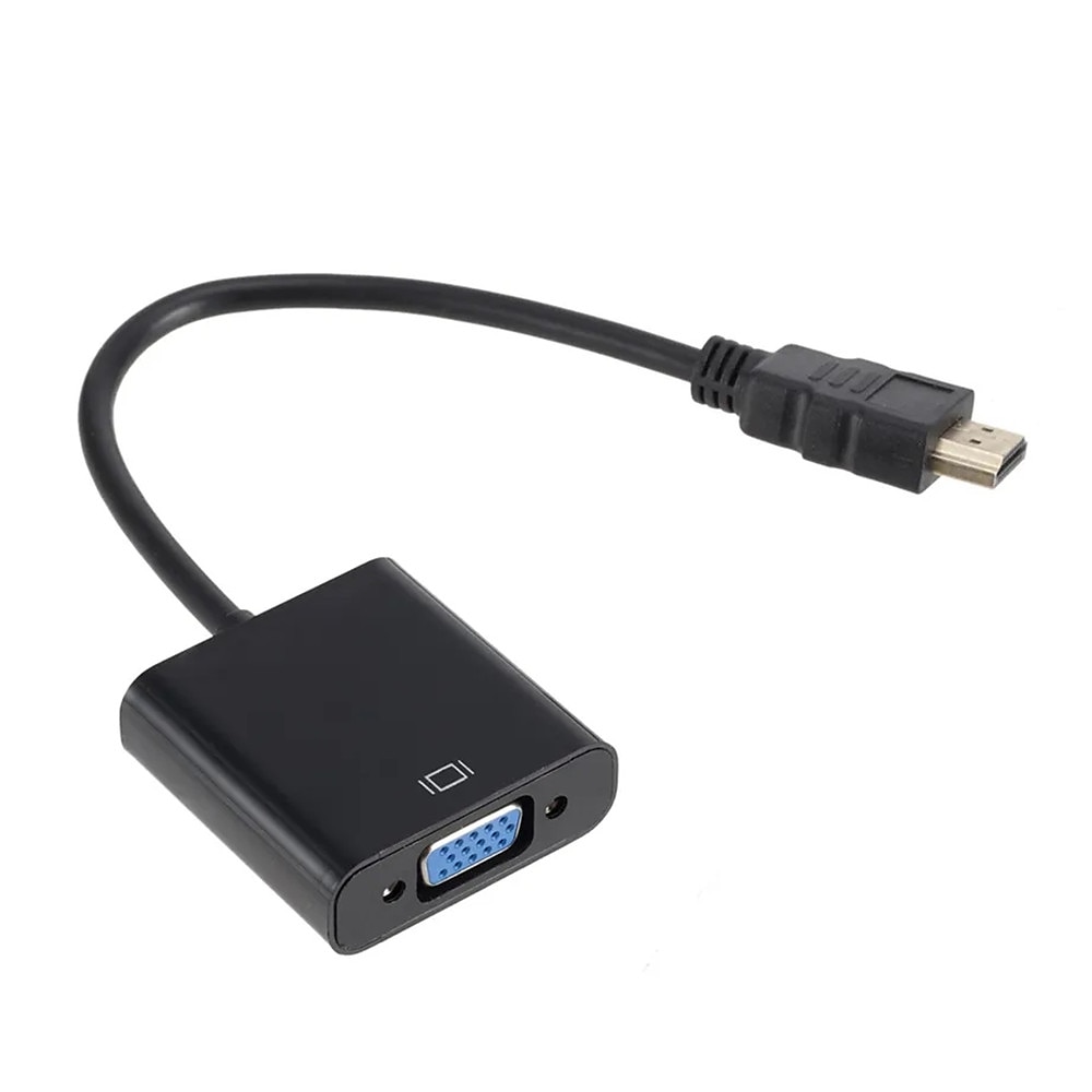 2025年 1080p hdmi 互換 to vga アダプタデジタルアナログ変換ケーブル xbox ps4 pc ラップトップ tv ボックスからプロジェクターディスプレイ hdtv  コレクション – $12.99 –P6