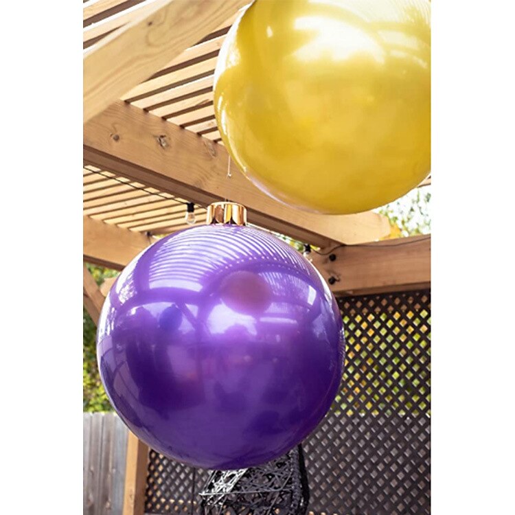 juleballonger oppblåsbar leke juledekor utdørs leker god jul oppblåsbar ball oppblåsbar juleball ornament jul utendørs dekorasjon ball dekorasjon 2025 - $13.99 –P3