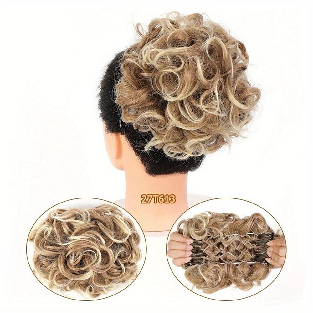Chignon Chignon A cordoncino Capelli sintetici Pezzo di capelli Estensione capelli Liscio Feste Giornaliero Serata e festa A1 A2 A3 del 2025 a $11.99 –P23