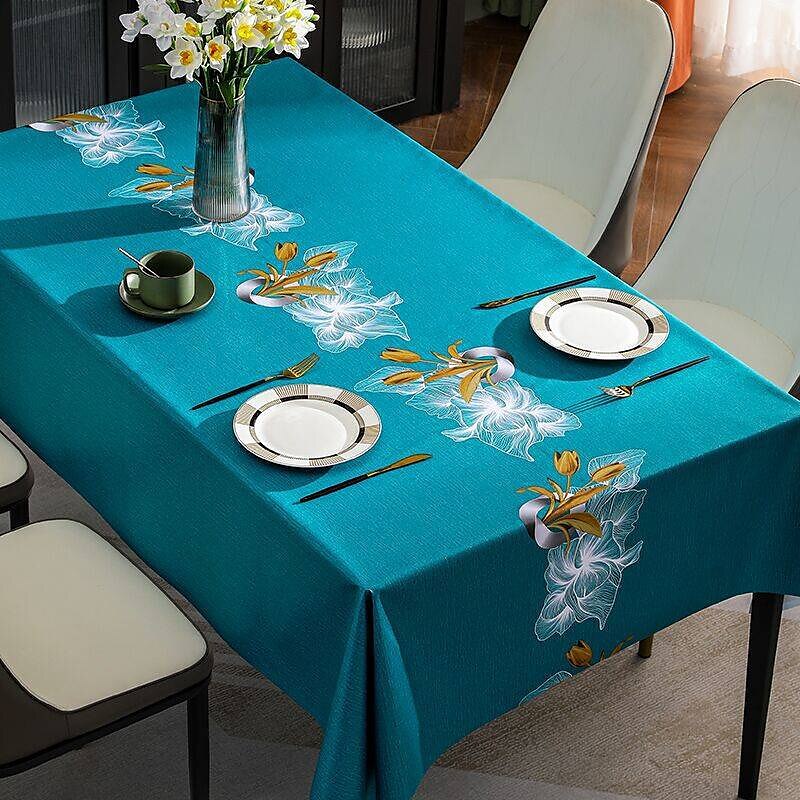 Waterproof Tablecloth PVC Oilproof Rectangle Table Cloth Table Cover for Party, Family Dining, Restrant 2025 - $11.49 –P13
