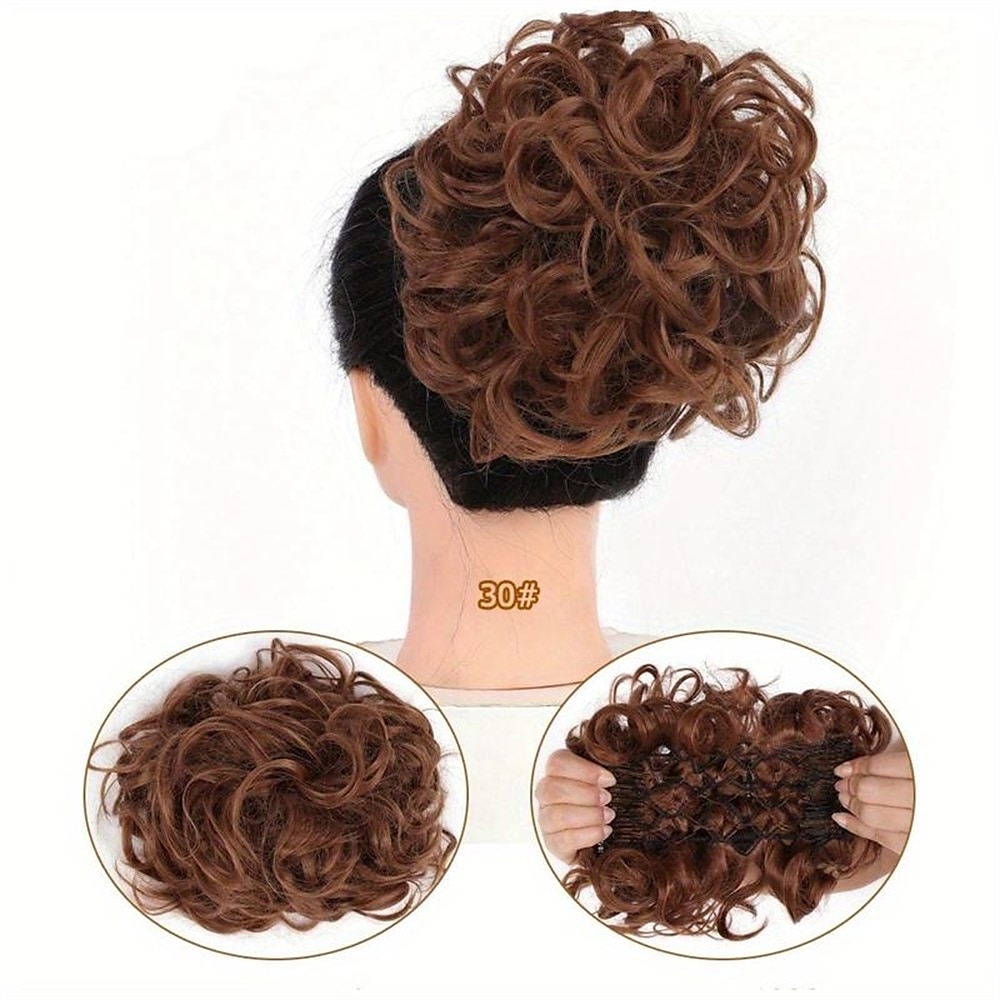 Chignon Chignon A cordoncino Capelli sintetici Pezzo di capelli Estensione capelli Liscio Feste Giornaliero Serata e festa A1 A2 A3 del 2025 a $11.99 –P16
