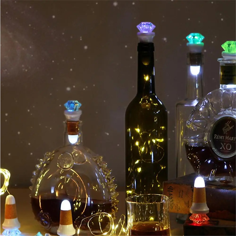 USB Rechargeable Diamond Cork Light String LED Copper Wire Light Holiday Decoration Light Christmas Atmosphere Light LED Light String Decoration Light 2025 - $17.99 –P3