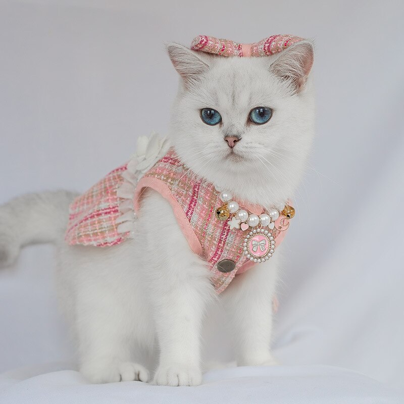 Dog Cat Dress Fashion Cute Winter Soft Washable Comfortable Outdoor Party Dog Clothing for Bichon Frise Poodle Pomeranian Baby Pet Papillon 2025 - $23.99 –P8