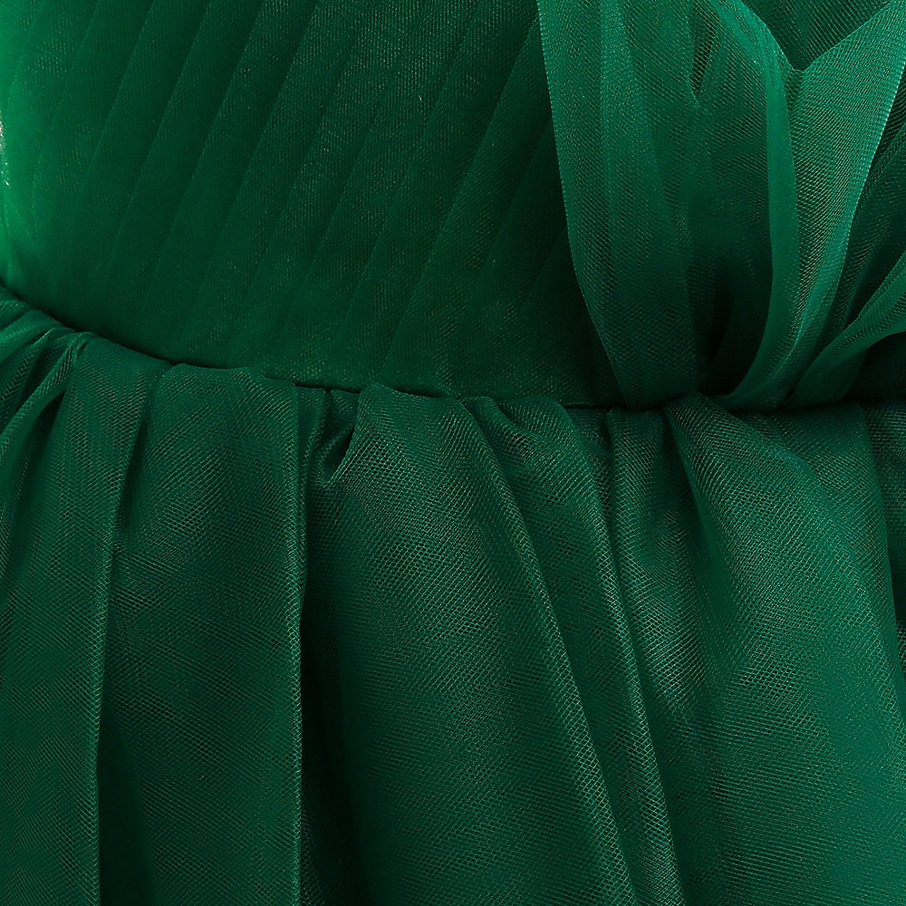kinderkleidung Mädchen Party Kleid Feste Farbe Ärmellos Formal Leistung Hochzeit Rüschen Elegant Prinzessin Baumwolle Maxi abendkleider Blumenmädchenkleid Frühling Herbst Winter 4-12 Jahre Wei 2025 - $39.99 –P23