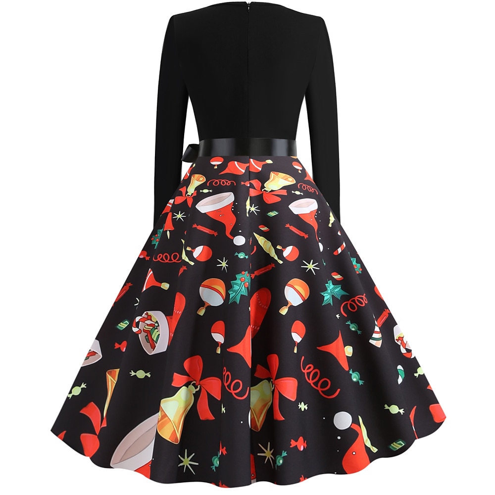 père Noël Robe de Noël Robe De Noël Fantaisie Femme Noël Nouvel an la veille de Noël 1950s Noël Adulte Soirée Noël Réveillon du nouvel an Robe de 2025 ? $21.99 –P6