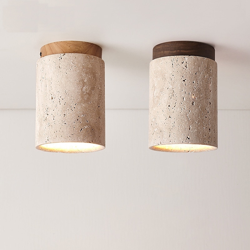 plafondlamp steen inbouw plafondlamp voor slaapkamer woonkamer hal keuken, moderne trommellamp dichtbij plafond 110-240v 2025 - $143.99 –P10