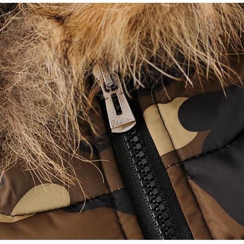 Barn Pojkar Ner Hoodiejacka Ytterkläder Pufferjacka för barn Ensfärgat Långärmad Dragkedja Täcka Ledigt Bomull Förtjusande Dagligen Svart Armégrön Vår Höst 7-13 år 2025 - $44.99 –P7