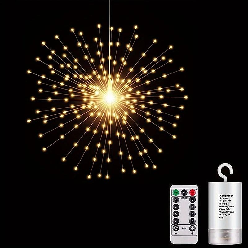 0,3 m Φώτα σε Κορδόνι 200 LEDs EL Θερμό Λευκό Ψυχρό Λευκό Μπλε Φώτα πυροτεχνημάτων / Starburst Γιορτή Γάμος Χριστουγεννιάτικη διακόσμηση 5 V 2025 - $28.99 –P6