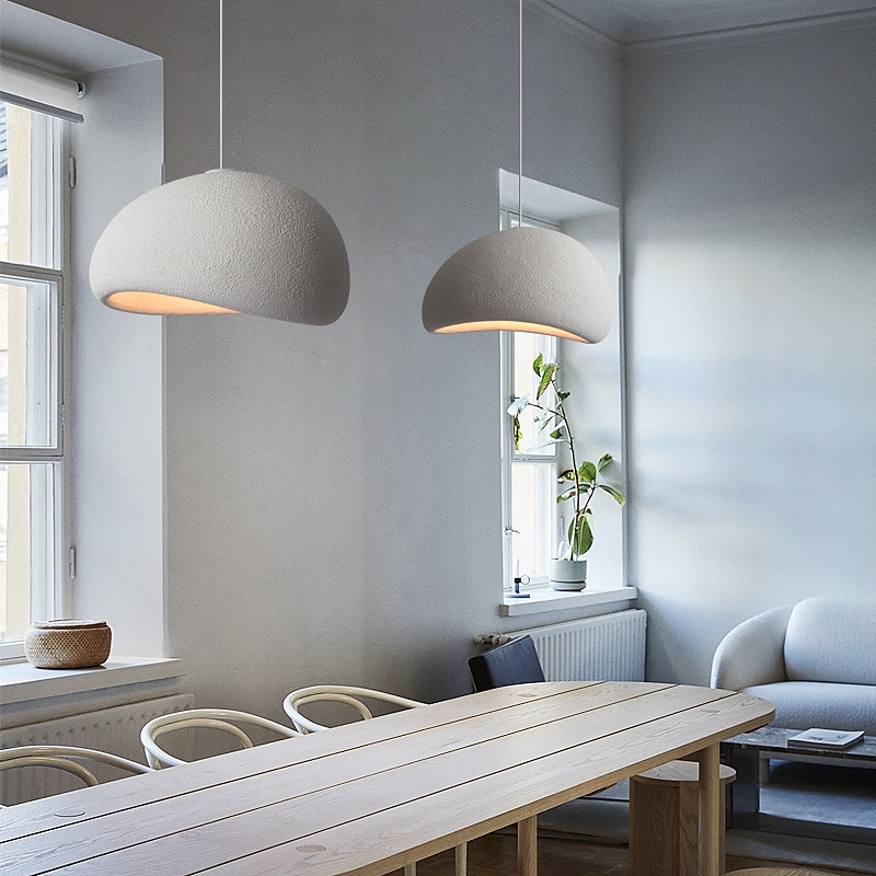 Lampe à suspension LED en résine 30 cm, abat-jour créatif, luminaires de plafond en métal industriel, lustre d'ambiance de style bar créatif pour salon, îlot de cuisine, chambre à coucher 85-265v de 2025 ? $249.99 –P3