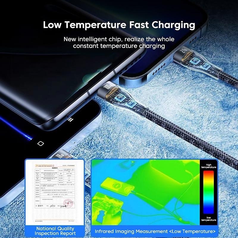 Универсальный зарядный кабель USB-C на Lightning/микро/USB-C 6 A Быстрая зарядка нейлон плетеный Прочный 3 в 1 Назначение Huawei Lenovo Motorola Аксессуар для мобильных телефонов 2025 - $12.99 –P7