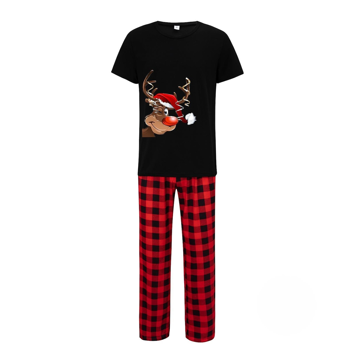 Family Christmas Family Pajamas Pajamas Graphic Plaid Pajamas Cute Christmas Pajamas School Print Colorblock Black White Long Sleeve Mommy And Me Outfits Active Matching Outfits 2026 - $16.49 –P14