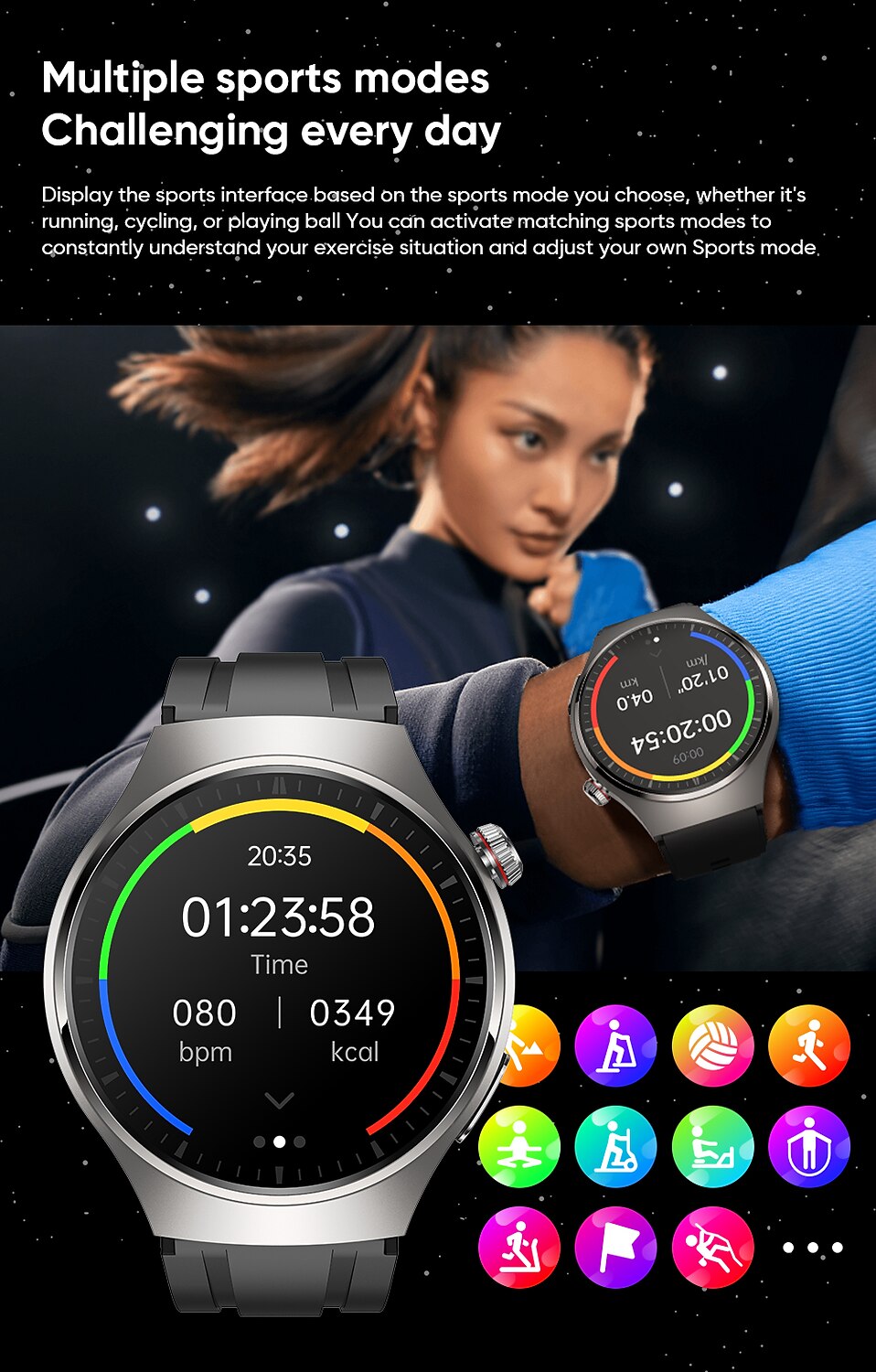 2025年 iMosi MT200 スマートウォッチ 1.43 インチ スマート·ウォッチ ブルートゥース ECG + PPG 温度監視 歩数計 と互換性があります Android iOS 女性 男性 長時間スタンバイ ハンドフリーコール 防水 IP 67 48mmウォッチケース  コレクション – $68.99 –P15