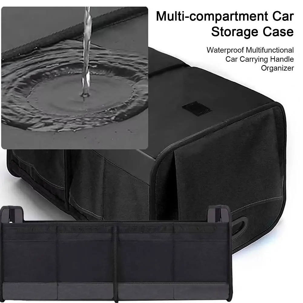 Trunk Organizer For Car, Collapsible Multi-Compartment Car Organizers Foldable And Waterproof, 600D Oxford Polyester, Suitable For Most Models 2025 - $59.99 –P3