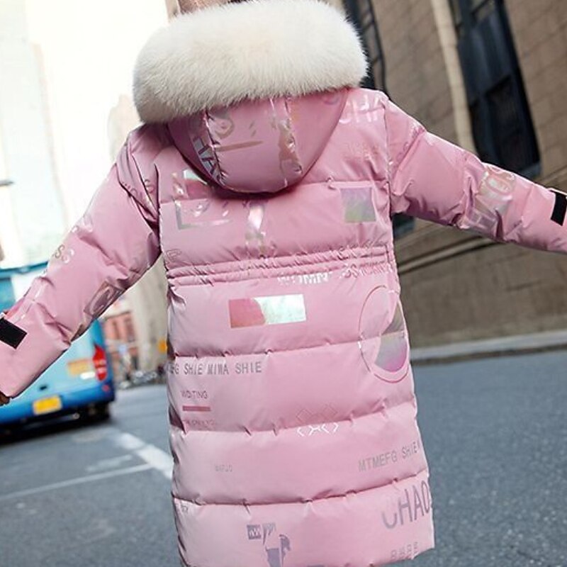 Barn Flickor Ner Pufferjacka för barn Aktiv Dragkedja Skola Täcka Ytterkläder 4-13 år Vinter Leopardlila leopardmönstrat*grönt Leopardmönstrat*rosa 2025 - $49.99 –P14